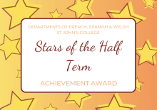 Language Stars of the Half-Term Language Stars of the Half-Term