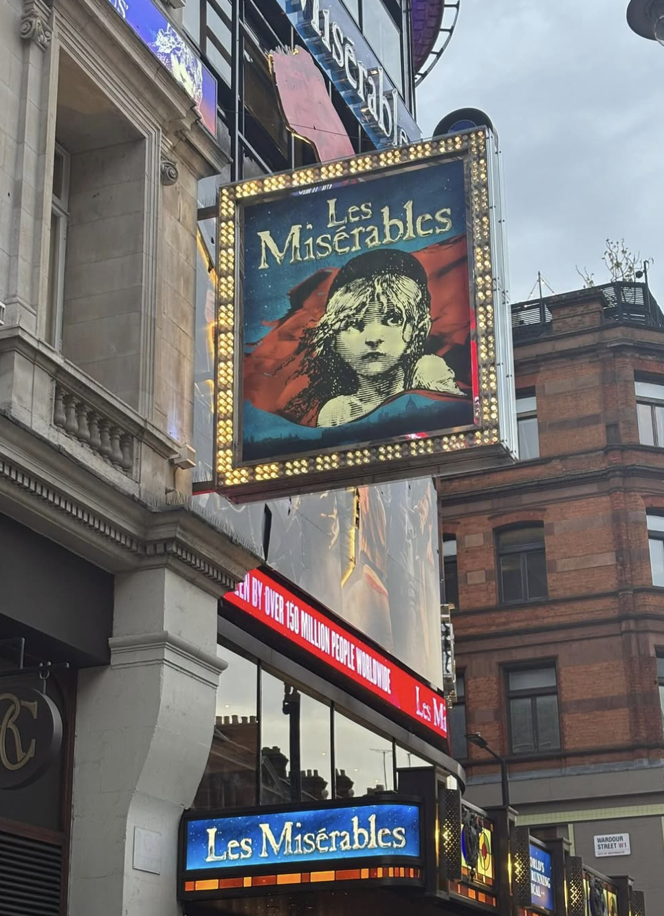 A Day to Remember: Pupils Visit Sondheim Theatre for Les Misérables’ 40th Anniversary Performance